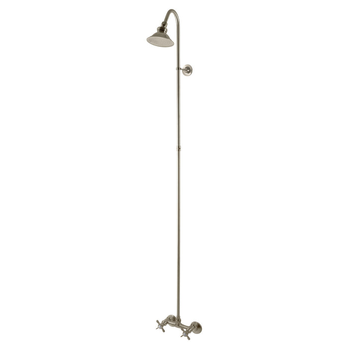 Essex CCK2138BEX Wall Mount Shower Combo, Brushed Nickel