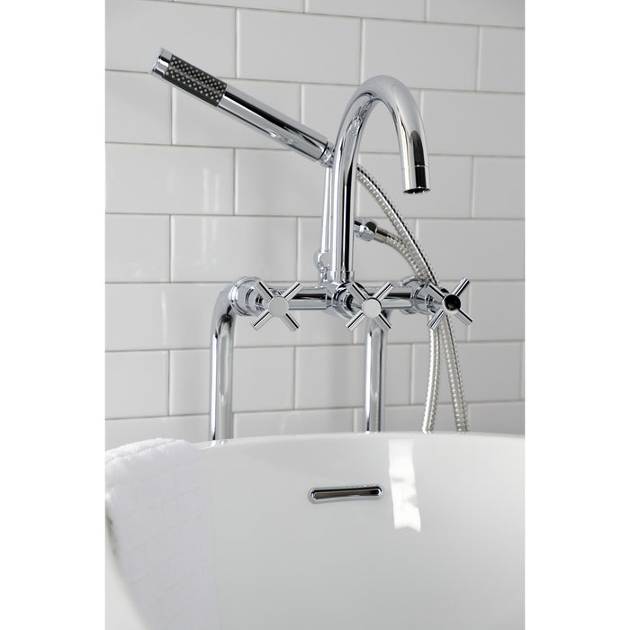 Concord CCK8101DX Freestanding Tub Faucet with Supply Line and Stop Valve, Polished Chrome