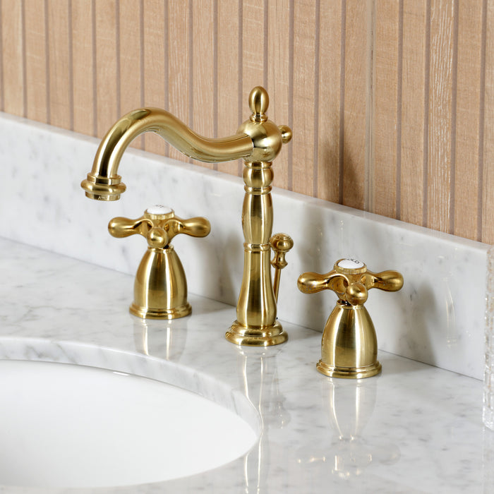 Templeton CKVPB3030MB7 30-Inch Carrara Marble Console Sink Set with Widespread Bathroom Faucet and Plumbing Trim Kit (8-Inch, 3-Hole), Carrara Marble White/Brushed Brass