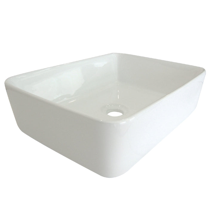 French Petite EV5102 18-7/8 Inch Ceramic Rectangular Vessel Sink, White