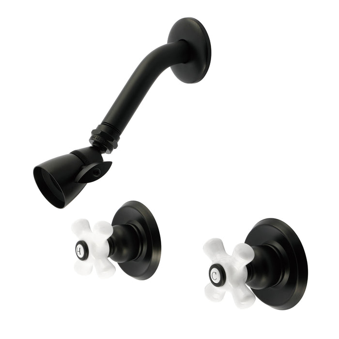 Victorian KB240PXSO Double-Handle Shower Faucet, Matte Black