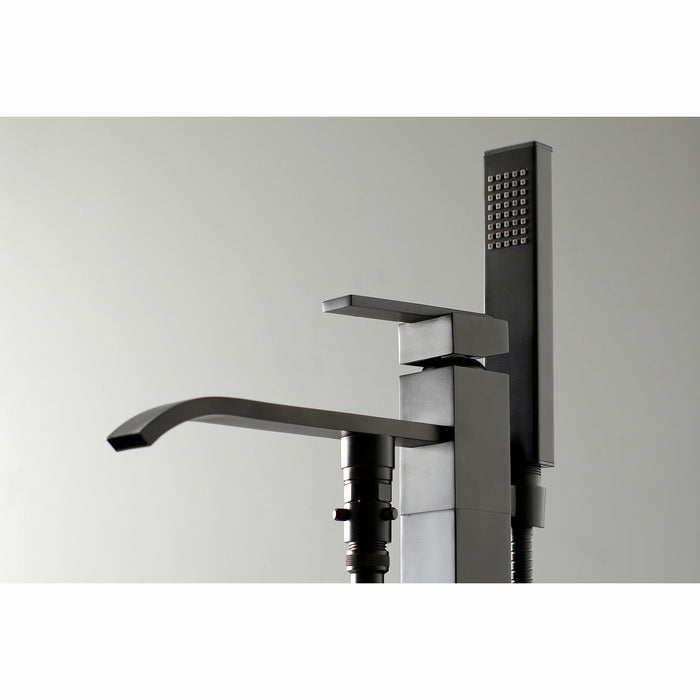 Executive KS4130QLL Single-Handle 1-Hole Freestanding Tub Faucet with Hand Shower, Matte Black