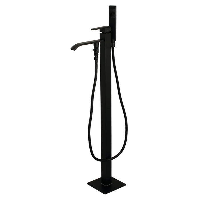 Executive KS4130QLL Single-Handle 1-Hole Freestanding Tub Faucet with Hand Shower, Matte Black