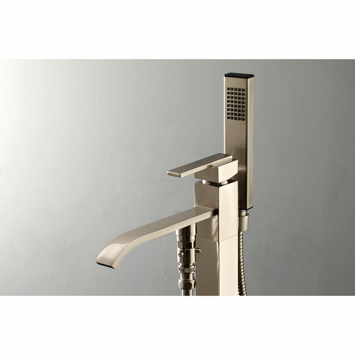 Executive KS4138QLL Single-Handle 1-Hole Freestanding Tub Faucet with Hand Shower, Brushed Nickel