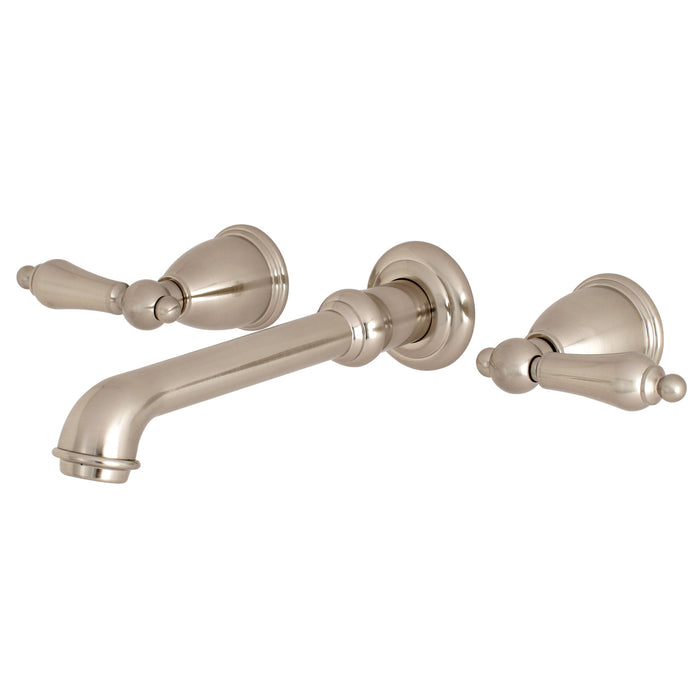 English Country KS7028AL Two-Handle 3-Hole Wall Mount Roman Tub Faucet, Brushed Nickel