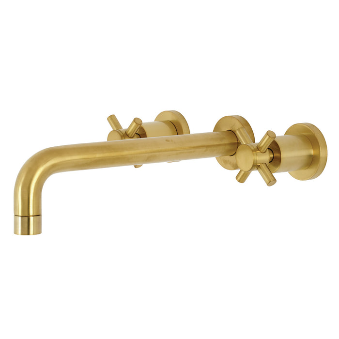 Concord KS8027DX Two-Handle 3-Hole Wall Mount Roman Tub Faucet, Brushed Brass