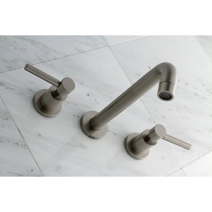 Concord KS8028DL Two-Handle 3-Hole Wall Mount Roman Tub Faucet, Brushed Nickel