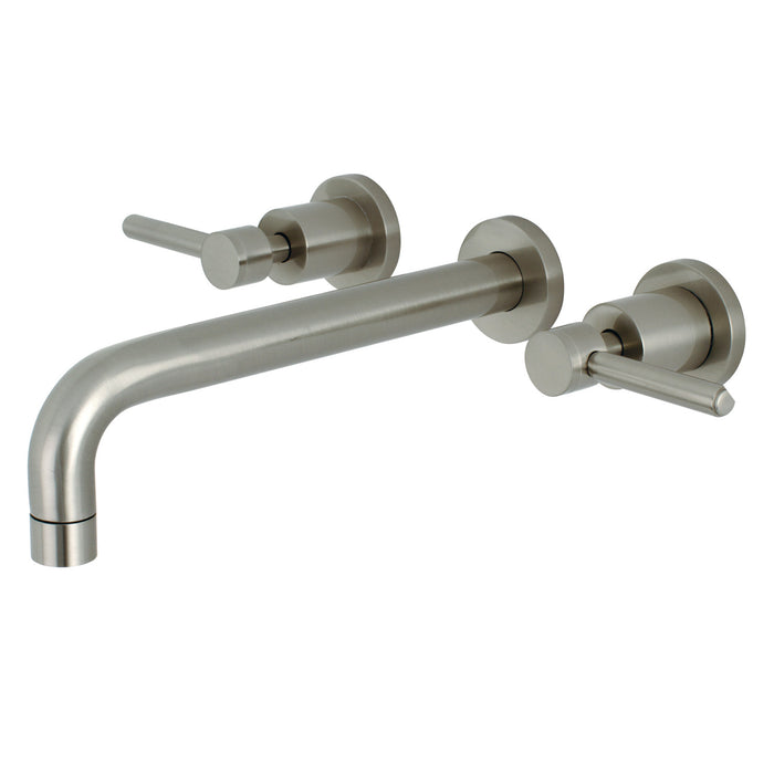 Concord KS8028DL Two-Handle 3-Hole Wall Mount Roman Tub Faucet, Brushed Nickel