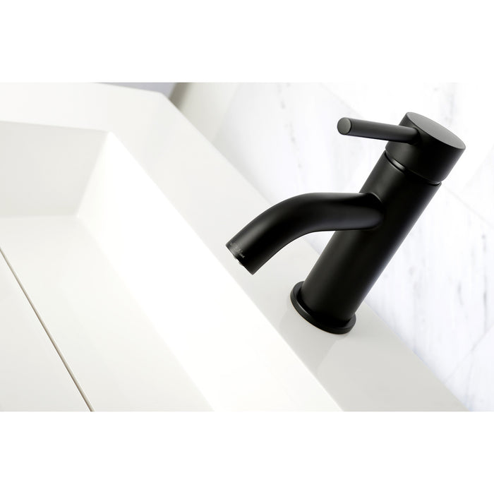 Concord LS8220DL One-Handle 1-Hole Bathroom Faucet with Push Pop-Up Drain, Matte Black