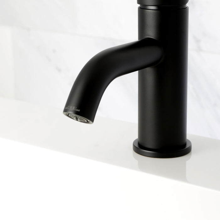 Concord LS8220DL One-Handle 1-Hole Bathroom Faucet with Push Pop-Up Drain, Matte Black