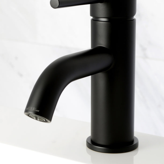 Concord LS8220DL One-Handle 1-Hole Bathroom Faucet with Push Pop-Up Drain, Matte Black