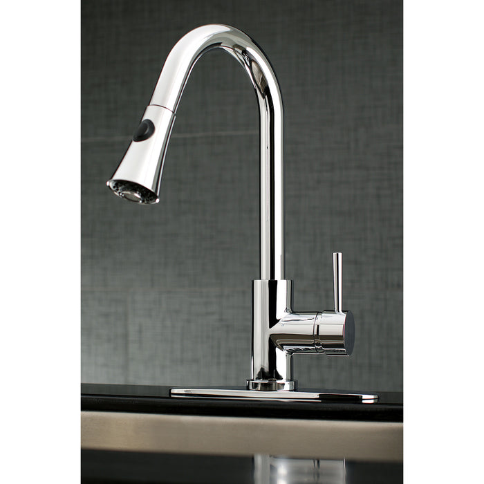 Concord LS8721DL Single-Handle Pull-Down Kitchen Faucet, Polished Chrome