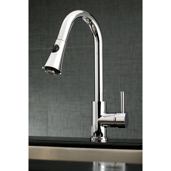 Concord LS8721DL Single-Handle Pull-Down Kitchen Faucet, Polished Chrome